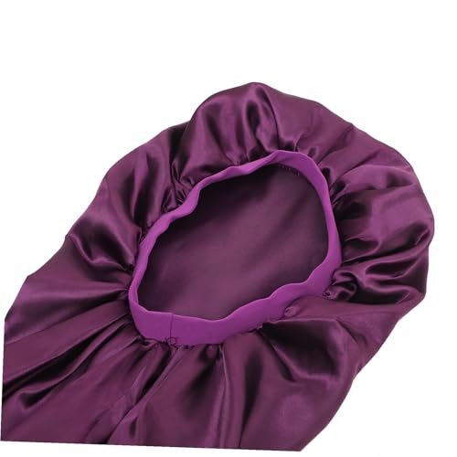 Bonnet de nuit satin de qualité supérieure pour cheveux longs OUNONA - 5
