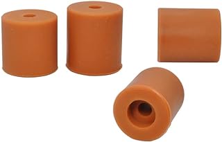 4-Pack CR10 Silicone Leveling Column Solid Bed Mount Stable Tool Heat-Resistant Buffers OD 0.63 in ID 0.16 for Creality Ender 3 V2 CR-10S CR10 V2 /Mini, Ender3 Pro Bottom Connect