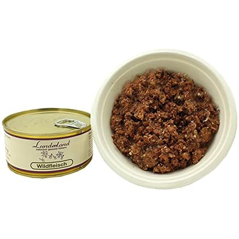 Lunderland-Dosenfleisch-Wildfleisch 5 x 300g Hundefutter Nassfutter 100 % Fleisch vom Rotwild für Hunde, die extrem fettarm ernährt Werden müssen Cover