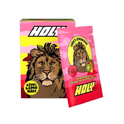 HOLY Energy Booster coffret découverte 10 ‘Lion's Lemonade’ goût mangue & kiwi en poudre | 10...