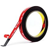 Extra Strong Double Sided Tape Heavy Duty 10FT x 0.8 in, Very Sticky Adhesive Double Sided Mounting Tape, Works Great Indoors and Outside, Walls, Automotive, Home Office Deco