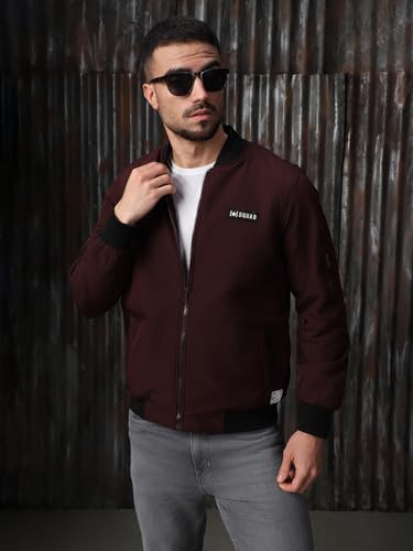 Image of High Star Men Polyester Printed Relaxed Fit Full Sleeves Jackets 18