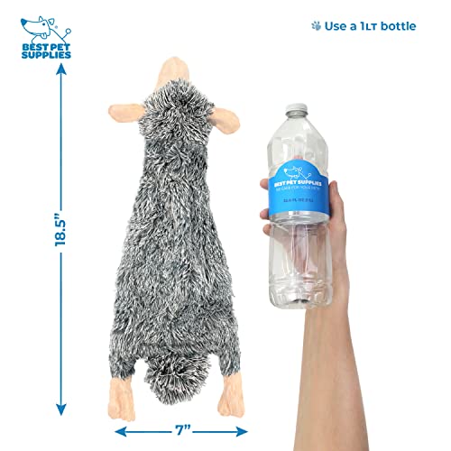 Image of Best Pet Supplies Interactive Squeaky Dog Chew Toy, Ideal Dog Toys for Chewers, Small, Medium & Large Dogs, and Fetch Lovers - Pack of 4 (Various Style-Color), Large