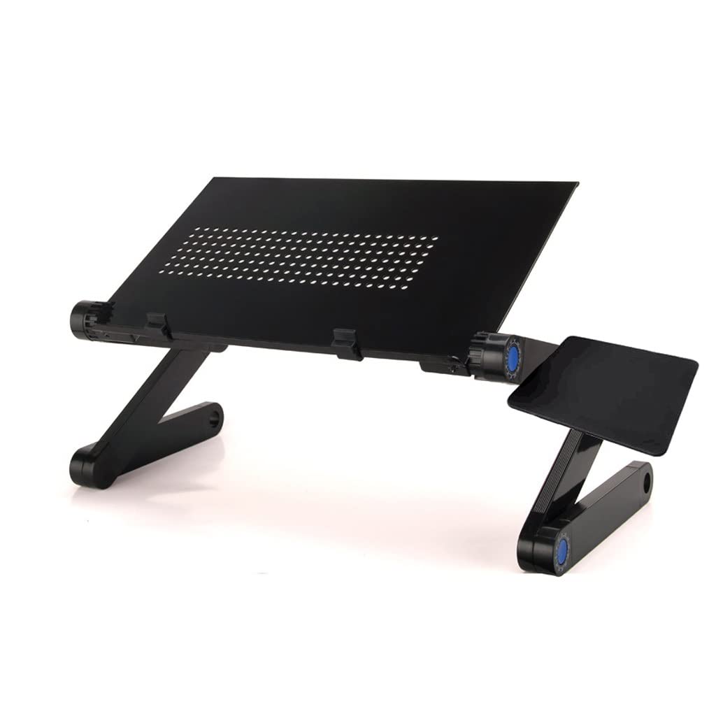 Cooling Fan Laptop Desk Portable Adjustable Foldable Computer Desks Notebook Holder Tv Bed Table Stand with Mouse Pad