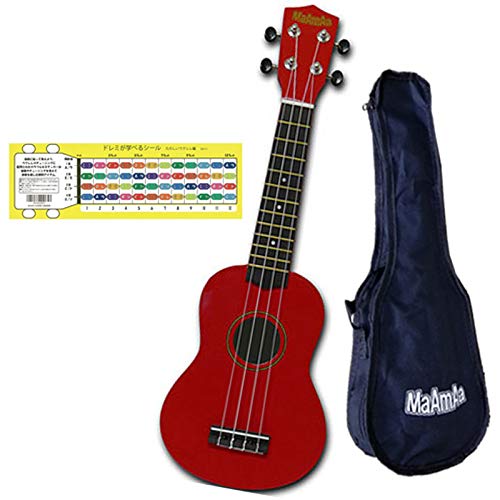 Ԍ h~wׂV[ ENҕt `[jÖ肷MAyO̗p }[}@ \tgP[Xt \vmENC{[XJC EN MaAmAa Ukulele Rainbow Sky MR1N (RED)