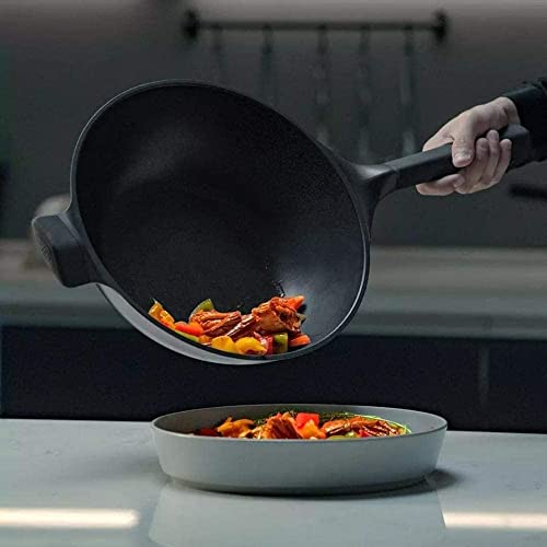 Wok Cookery con tapa de vidrio y mango antiquemaduras miniatura 2