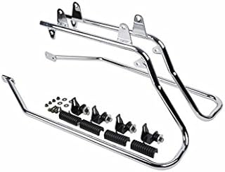 HTTMT SG01-CD Chrome Saddlebag Support Conversion Bracket kit Compatible with Harley Heritage Softail 1984-2013