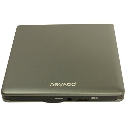 Pawtec Luxury External USB 3.0 Aluminum 8X DVD-RW Writer Optical Drive - Gray Edition - Thumbnail 3