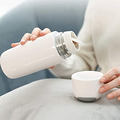 WGLL Botella de Agua Doble Pared vacío Aislado Termo Bebida Botella de Acero Inoxidable Viaje Blanco Ciclismo, Mochila… - Imagen 5