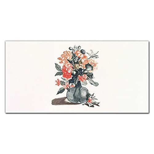 Tableau de fleurs 140x70 cm Coloray pour décoration murale de salon
