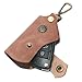 JingRongDa Handmade Leather Key Chain Holder, Leather key case for key storage Car Key Holder Screw-Link Detachable Key Holder DIY Key Organizer (brown)