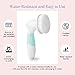 Vanity Planet Spin Body Brush (Bombshell Blue)- Complete Face & Body Scrub Spin Brush, Water-Resistant, Battery Operated With 4 Interchangeable Brush Heads