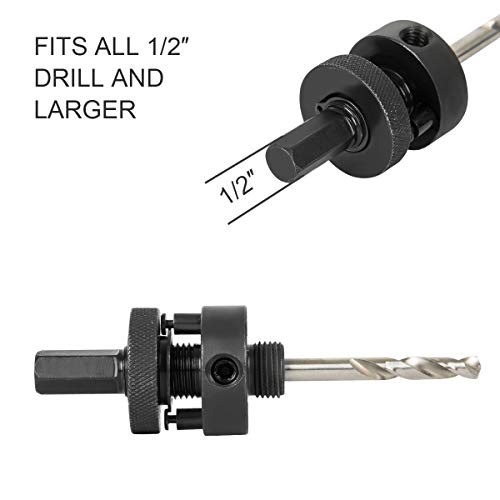 Hlofizi 4-3/8 Hole Saw For 4" Recessed Lights, Carbide Grit Holes Saw Cutting Plaster Drywall Ceiling Sheetrock #TOP6