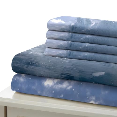 Parure de lit manchots 135x200 microfibre super douce à effet 3D et fermeture éclair invisible - 7