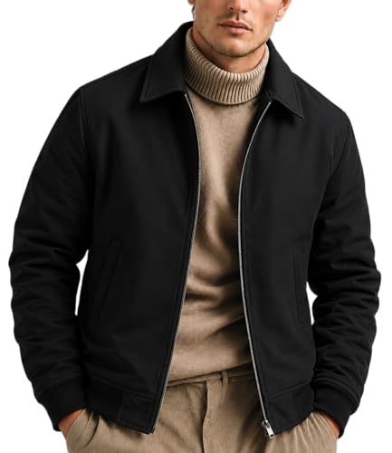 Buy Blaq Ash Men's PU Leather Bomber Jacket with Removable Hood, Soft Matte Sheen Finish, Casual Biker Winter Jacket, Black, Olive Green (IN, Alpha, M, Black) at Amazon.in - Image 2