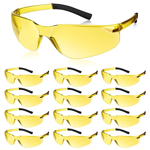 Queekay 12 Pack Safety Glasses for Work