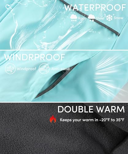 Image of Hiheart Boys Girls Winter Ski Jacket & Pants Set 2-Piece Snowsuit
