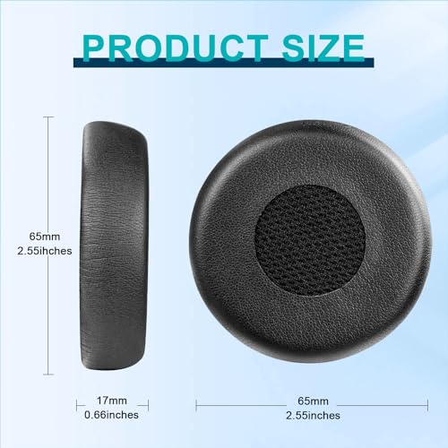 Repuestos Almohadillas para Oreja para Jabra Evolve 75(75UC 75MS 75SE) Auriculares Estéreo Inalámbricos Bluetooth, Almohadillas de Auriculares, Fundas para Oreja miniatura 2