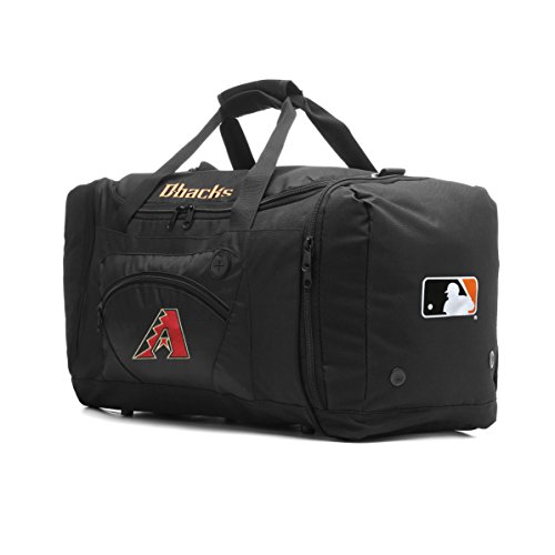 Image of MLB Arizona Diamondbacks Roadblock Embroidered Duffel Bag, 20-Inch, Black