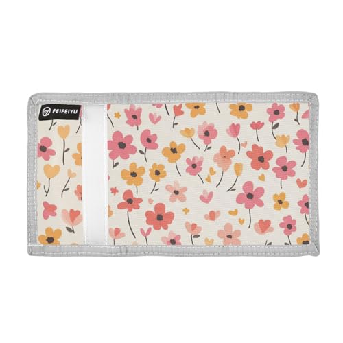 Boys Trifold Outdoor Sports Wallet for Kids Wallets Credit ID Card Slim Small Coin Purses Little Flower2