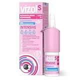 Vizol S Intensive Augentropfen mit 0,15% Hyaluron und 2% Dexpanthenol für die intensive Augenpflege – ohne Konservierungsstoffe, für trockene, müde und gereizte Augen, für Kontaktlinsenträger geeignet