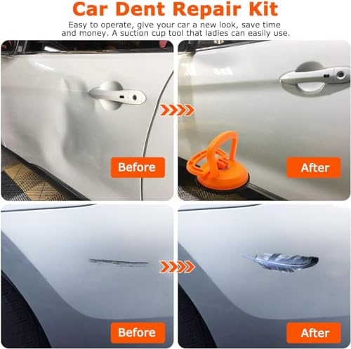 Image of 2 Pack Dent Puller, Car Dent Puller, Suction Cup Dent Puller Handle Lifter, Powerful Car Dent Remover, Dent Removal Kit and Dent Repair Puller for Car Dent Repair,Glass,Screen,Tiles and Objects Moving