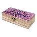 All Butterflies Are on Purple Background Wooden Storage Box Exquisite Crafts DIY Wood Gift Boxes Large Vintage Wood Box with Lid Wooden Jewelry Boxes Art Stash Keepsake Storage Case Jewelry Case