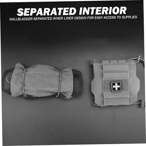 Support rouleau médical et trousse de premiers secours haute capacité en deux pièces - 5