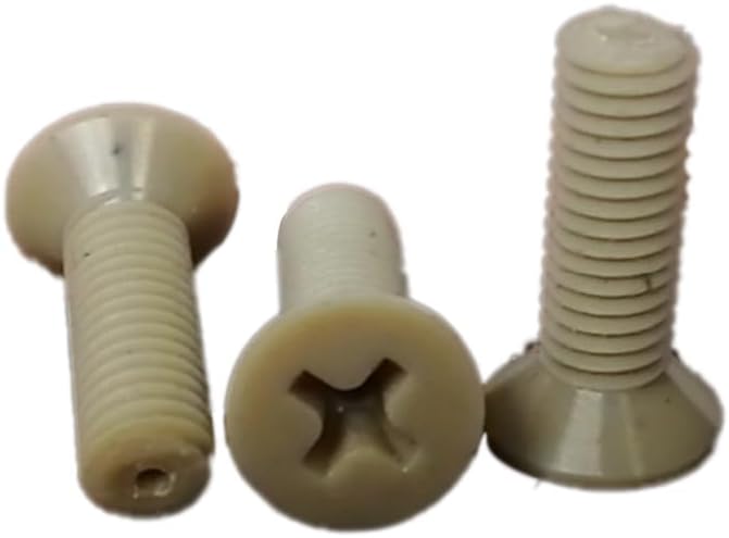 1pcs M2 countersunk stomata hole vacuum screws Cross flat head hollow exhaust bolts PEEK Resin threaded nails - (Size: M2, Length: 4mm)