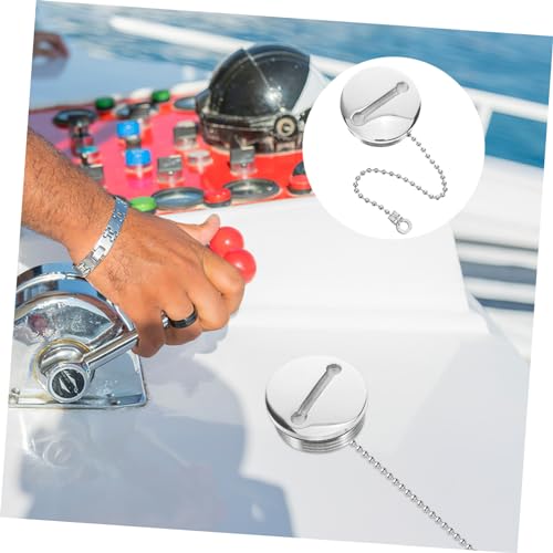 Capuchon de Réservoir Inoxydable HEMOTON pour Bateaux avec Chaîne de Sécurité - 6