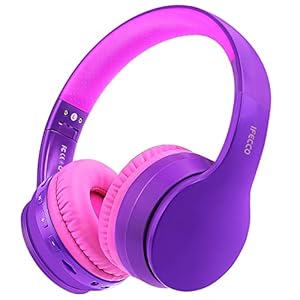 Draadloze Bluetooth 5.0 hoofdtelefoon, hoofdtelefoon met 30 uur afspeeltijd, opvouwbaar, met Bluetooth over-ear hoofdtelefoon, ondersteunt micro-SD/TF/FM, voor mobiele telefoon/PC/TV (paars)