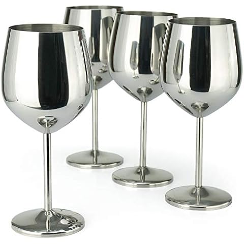 PG Stainless Steel Wine Glasses Set Cover