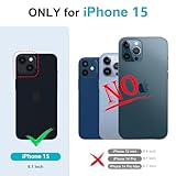 Kuafcase Compatible for iPhone 15 Case with 4 Card Slots Magnetic Closure Kickstand Shockproof Protective Phone Case Compatible for iPhone 15 6.1” - Green - Image 7