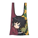 [Emzlikne] 鬼滅の刃 エコバッグ コンビニバッグ 折りたたみ 買い物バッグ 大容量 耐久性 繰り返し使える ショッピングバッグ トートバッグ 買い物バッグ 防水素材 軽量 買い物袋