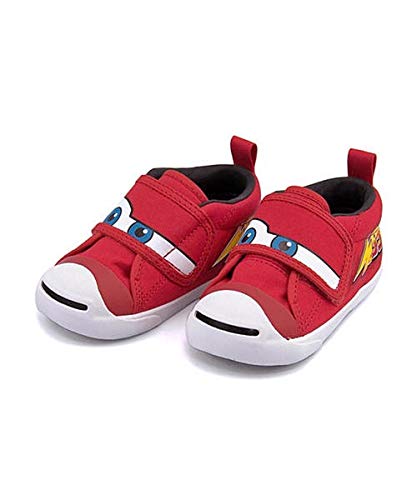 [コンバース] 女の子 男の子 キッズ 子供靴 運動靴 通学靴 ベビーシューズ スニーカー ベビージャックパーセルN カジュアル 学校 BABY JACK PURCELL N CARS MQ V-1 7CL428 レッド 12.5cm