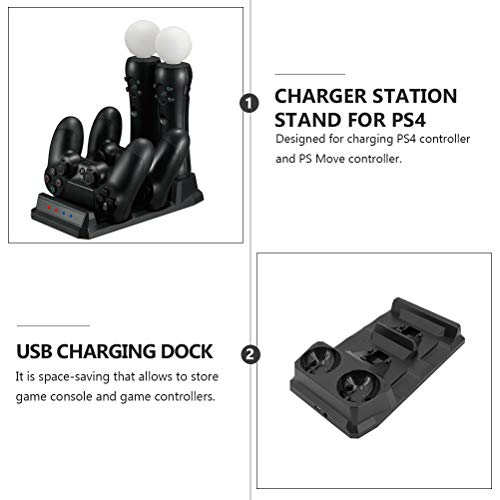 Mobestech Estação de carga de resfriamento multifuncional de prateleira de disco de controladores de