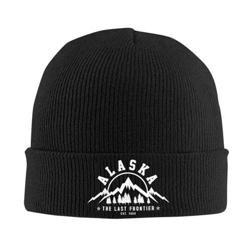 Strickmütze Alaska, Gegründet 1959, Berge, Natur Cuffed Hats Weich Beanie