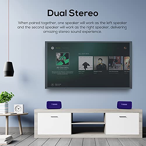 Image of TAGG Sonic Angle 1 10W Portable Bluetooth Speakers Wireless with Dedicated Bass Radiator || Dual Stereo, Water Resistant, 10 hrs Continuous Battery Life- Blue