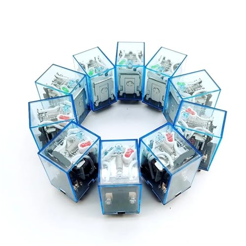 Relais MY2NJ DPDT AC 380V miniature avec base de connexion rail DIN