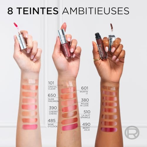 Gloss À Lèvres Repulpante Teinte Cherry Cherie 390 Plump Ambition 'oreal Paris Le Gloss - vue 10