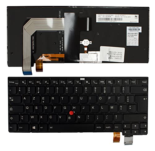 Clavier Lenovo ThinkPad T460p Panne Résolue avec ce Remplacement AZERTY Noir Rétroéclairé