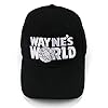 Nofonda Wayne's World Embroidered Adult Unisex Leisure Baseball Cap Hat (Black)(Size: One Size) #1