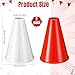 Teyva Daily 2 Pcs Plastic Cheer Megaphone DIY Plastic Megaphone Director Prop Noisemaker Sport Event Accessory for Sports Match Outdoor Activities(Red,White)