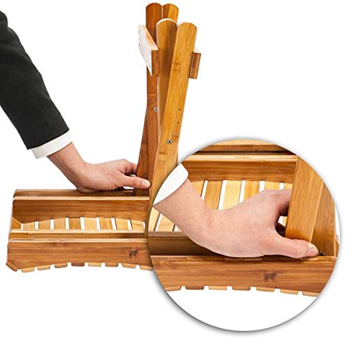 Chaise de camping pliante en bambou multifonctionnelle pour extérieur