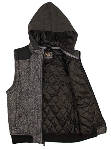 First Wave Little and Big Boys' Quilted Hoodie Outerwear Vest3