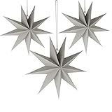 deko beleuchtet aussen PERFEKTE DEKORATION - Die hängenden Papiersterne sehen im Licht sehr schön aus, wenn sie beleuchtet werden, machen aber auch schöne dekorative Stücke, wenn sie nicht beleuchtet sind. Sie können sowohl als Fensterdekoration als auch für jeden Wohnraum verwendet werden.