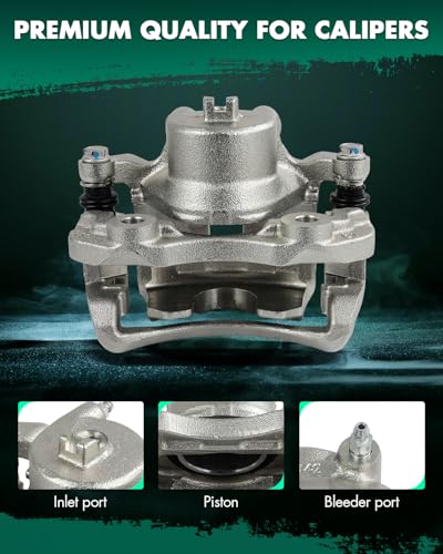Image of SCITOO Front Left Brake Caliper With Bracket 19B2618 Compatible For Nissan For Sentra 2000-2006