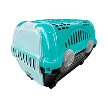 Furacão Pet Luxo Caixa de Transporte, Verde/Preto, 3