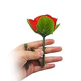 SUMAG 5pcs/lot Folding Rose Appearing Rose Magic Tricks Silk to Flower Magic Magician Close Up Street Gimmick Props Mentalism Funny