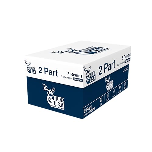 2 Part Reverse NCR Carbonless Paper (5887), 8 Reams, 8.5' x 11'...